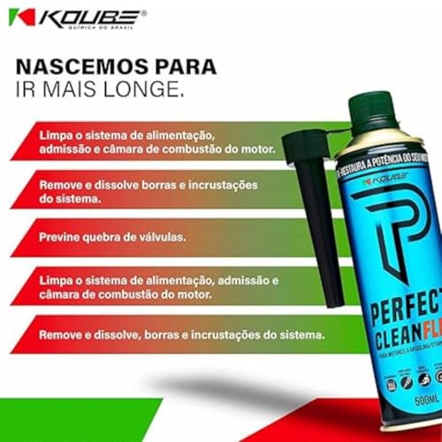 Kit Perfect Clean Flex 500ml Limpeza Sistema de Alimentação 2 Unidades KOUBE