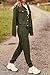 PRETTYGARDEN Womens Two Piece Sets Fall 2026 Long Sleeve Button Down Shacket Jacket Long Sweatpants Tracksuit Winter Clothes (Army Green,Small)