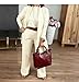 IUXVVM Elegant Longline Cardigan & Top & Pants 3-Pieces Set, Casual Fashionable Commuting Wedding Guest Pant Suits (light brown,L)