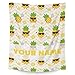 Custom Pineapple Blanket Gift - 40x50 Inches Cute Blankets for Girls & Boys - Light Yellow Soft Fuzzy Throw for Couch, Sofa