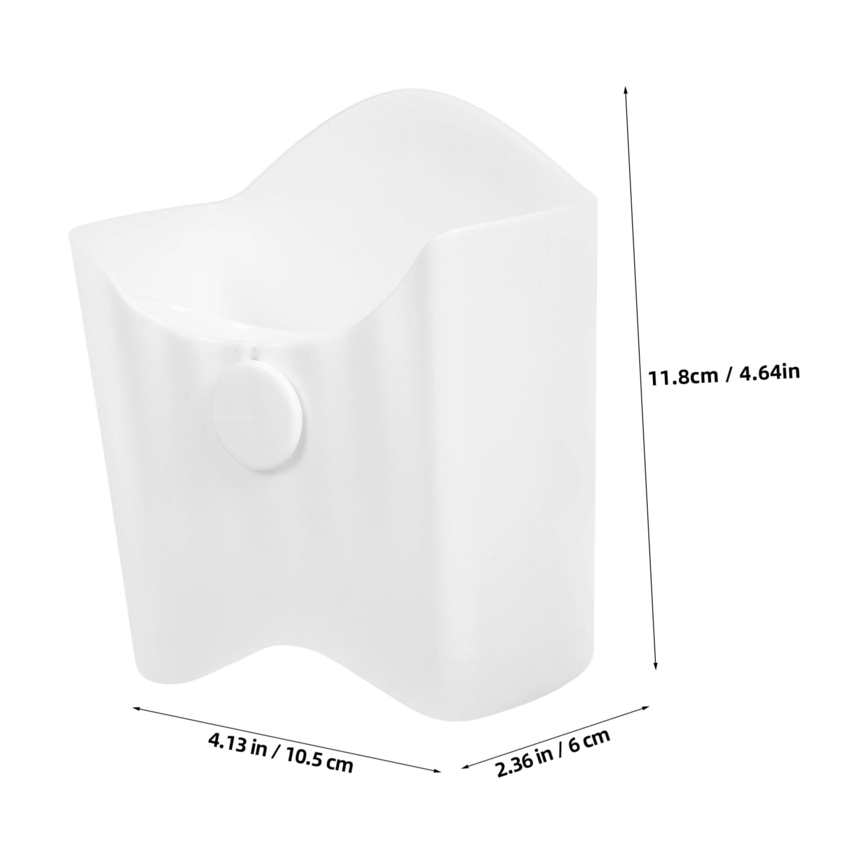 HEALLILY French Fries Holder Reusable Snack Boxes Compact Salad Cup Portable Fries Container Pp Material