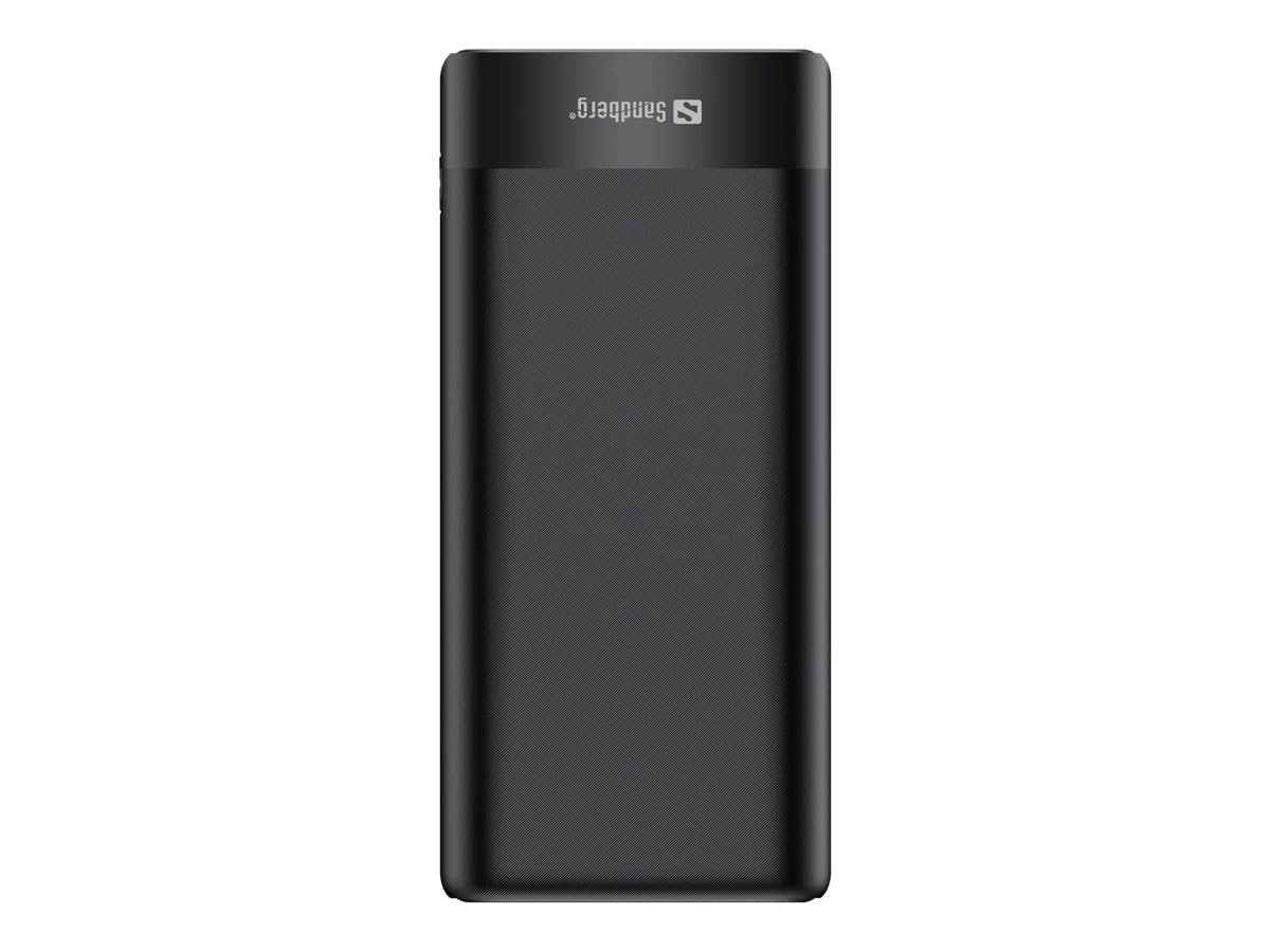 Sandberg Powerbank 20000 PD65W+2xQC3.0 Powerbank 20000, 420-62 (Powerbank 20000 PD65W+2xQC3.0, Black, Universal, Rectangle, Lithium-Ion (Li-Ion), 20000mAh, USB)