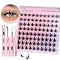 Fyonas Lash Clusters Set – 80 Stück Spiky Anime-Wimpern Mit Dünnem Band, C-Curl – Für Volumen-Looks & DIY-Verlängerungen Zu Hause