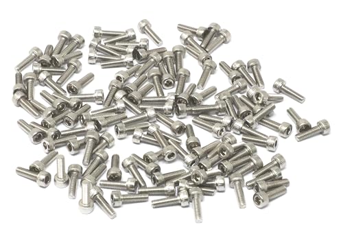 Image of iexcell 100 Pcs M3 x 10mm Thread Pitch 0.5 mm Stainless Steel 304 Hex Socket Head Cap Screws Bolts Kit