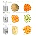 Rotary Cheese Grater, Zacfton Kitchen Mandoline Vegetable Slicer with 3 Interchangeable Blades, Easy to Clean and Non-slip Rotary Grater Slicer for Fruit, Vegetables, Nuts (Green)