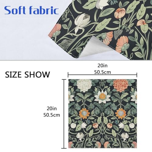 Servilletas de Tela William Morris Floral Coloridas 50.5x50.5 cm x6 miniatura 7