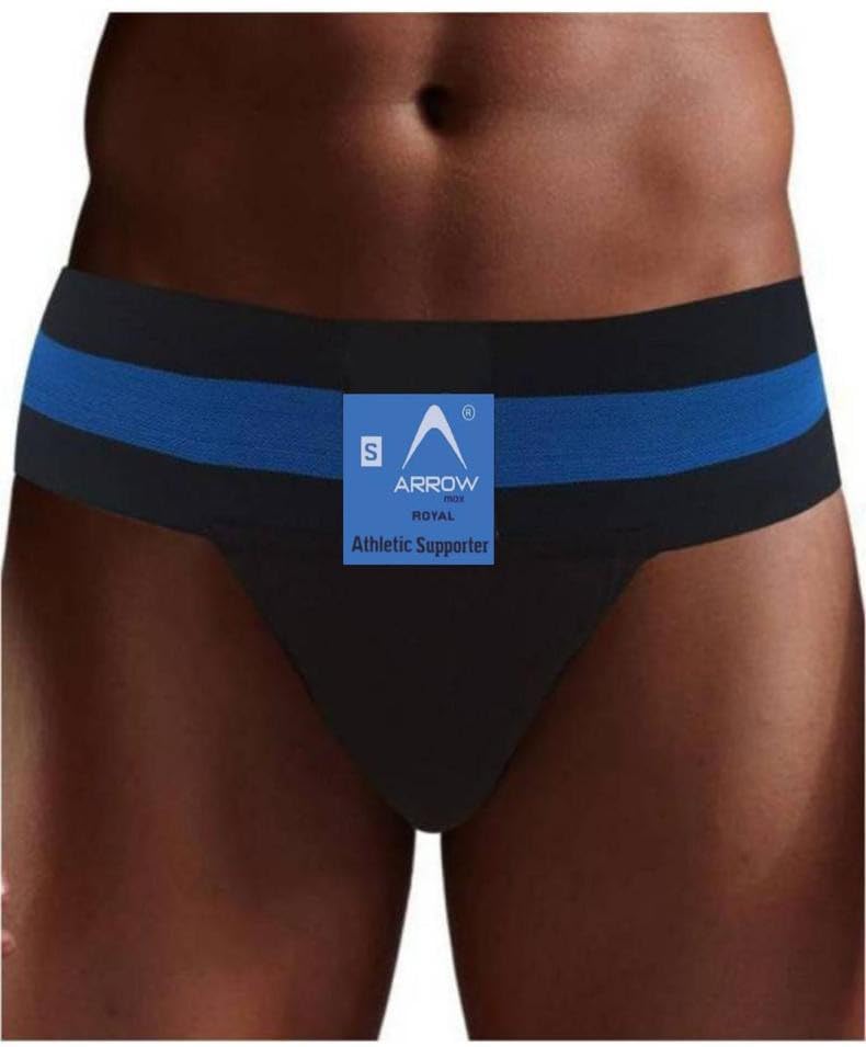 ArrowMax Royal Athletic Gym Supporter for Men Frenchie Brief Supporter (Royal_Supporter)