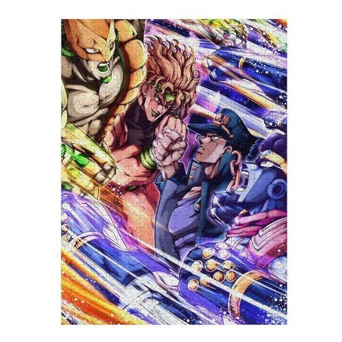 ジョジョの奇妙な冒険 木製ジグソーパズル 1000ピース 50×75cm アニメ風デザイン 壁飾り インテリア用の商品画像（Amazon）