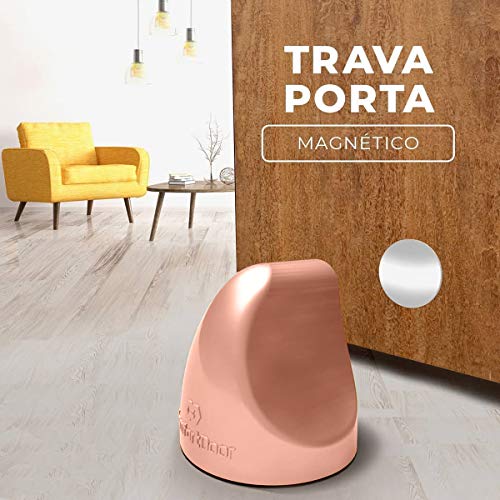 Trava Porta Magnético - Rosé Gold - Comfort Door