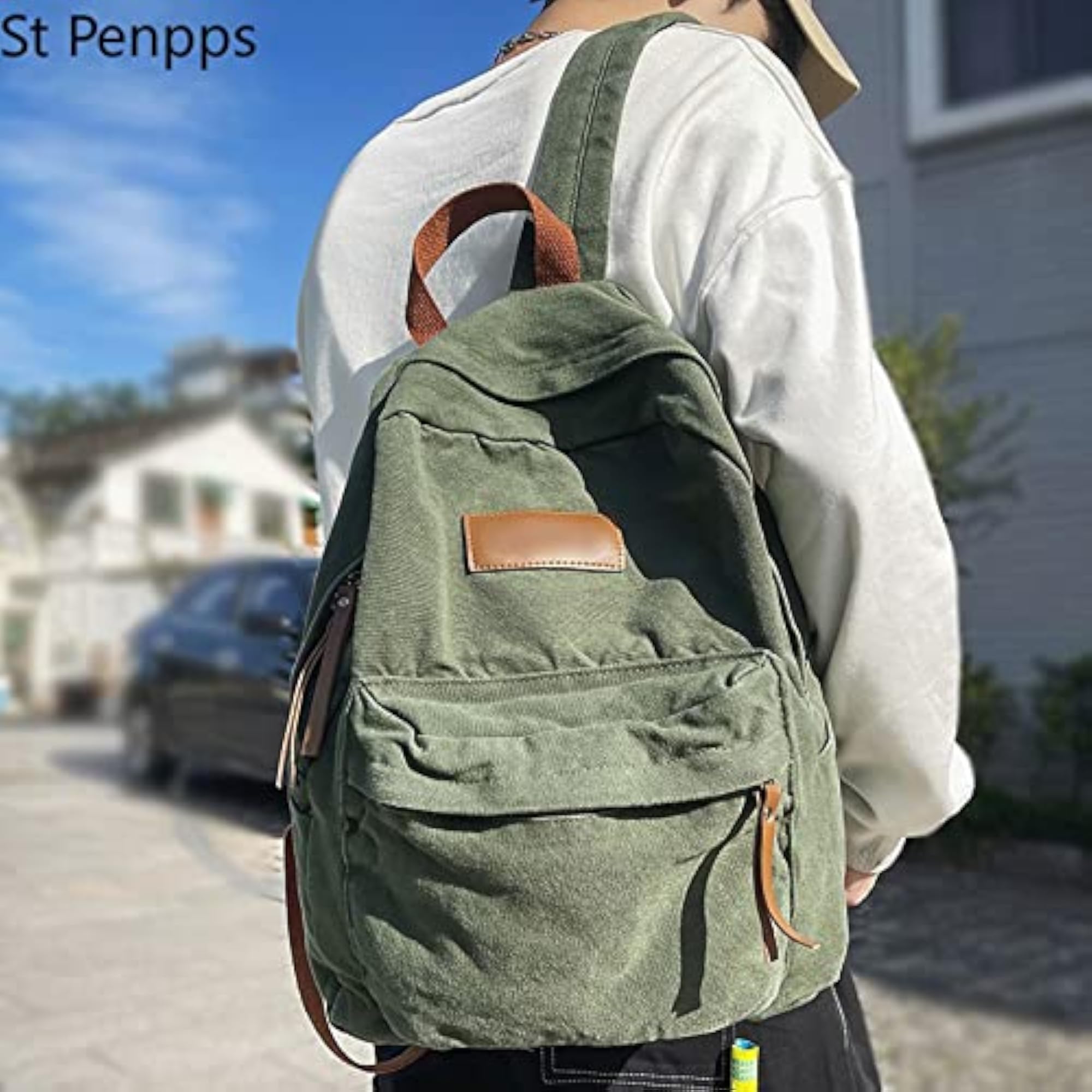 Trendy Canvas Laptop Backpack for Women and Men