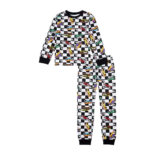 Conjunto de pijamas para niños Hot Wheels, regalos de coches para niños, multicolor, 9-10 años