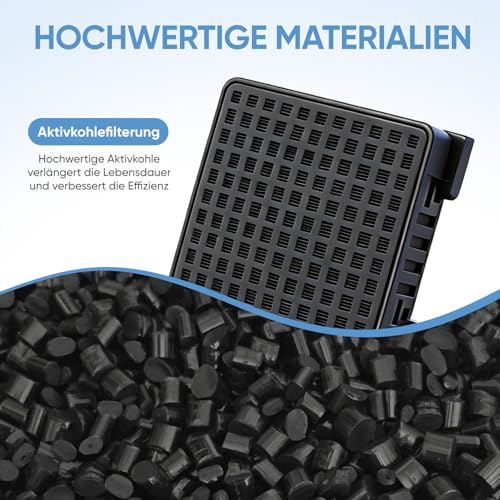 4 Stück Aktivkohlefilter Kompatibel mit Liebherr Kühlschränken & Weinkühlern 7440021-00 9096989 9882460 988246000 Fresh Air Filter für Kühlschränke