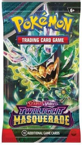 Pokemon TCG: Twilight Masquerade – Single Booster Pack – 10 Cards