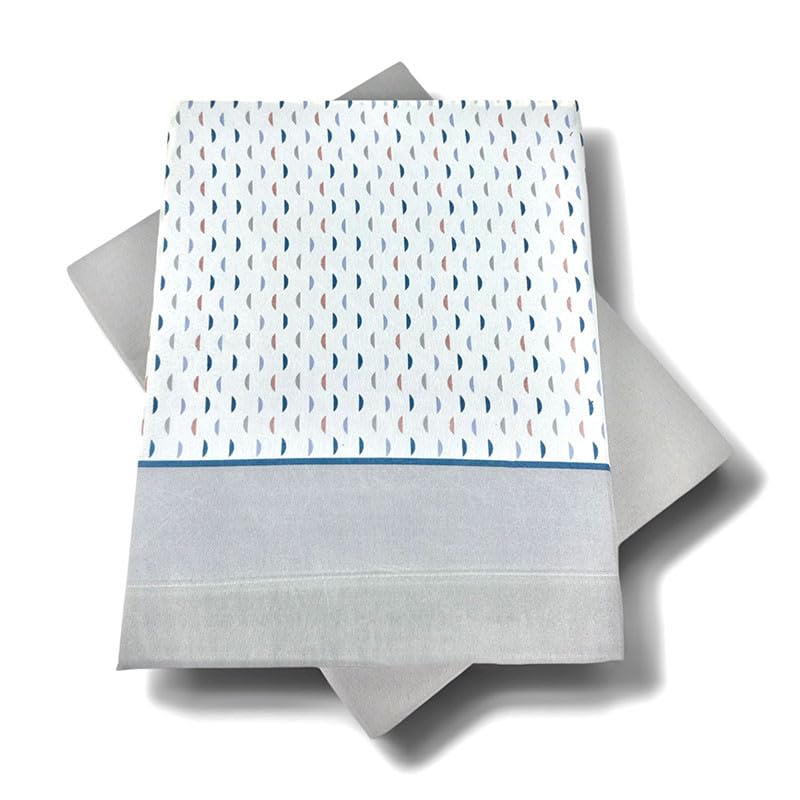 Rufino Díaz Juego Sábanas 3 Piezas Verano Olivia (Gris - 150 cm) - Taco Extra Suave para Adultos e Infantil - Sensación acogedora y de Confort