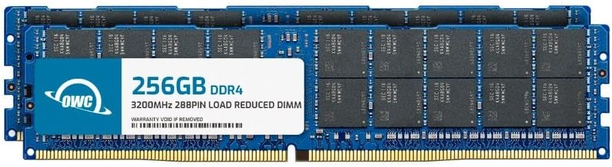 OWC 512GB (2x256GB) DDR4 3200 PC4-25600 CL22 8Rx4 288-pin 1.2V ECC Load Reduced LRDIMM Memory RAM Module Upgrade Kit Compatible with HP ProLiant DL385 DX360 DX385 (All Gen10 Plus) DL385 Gen10 Plus v2