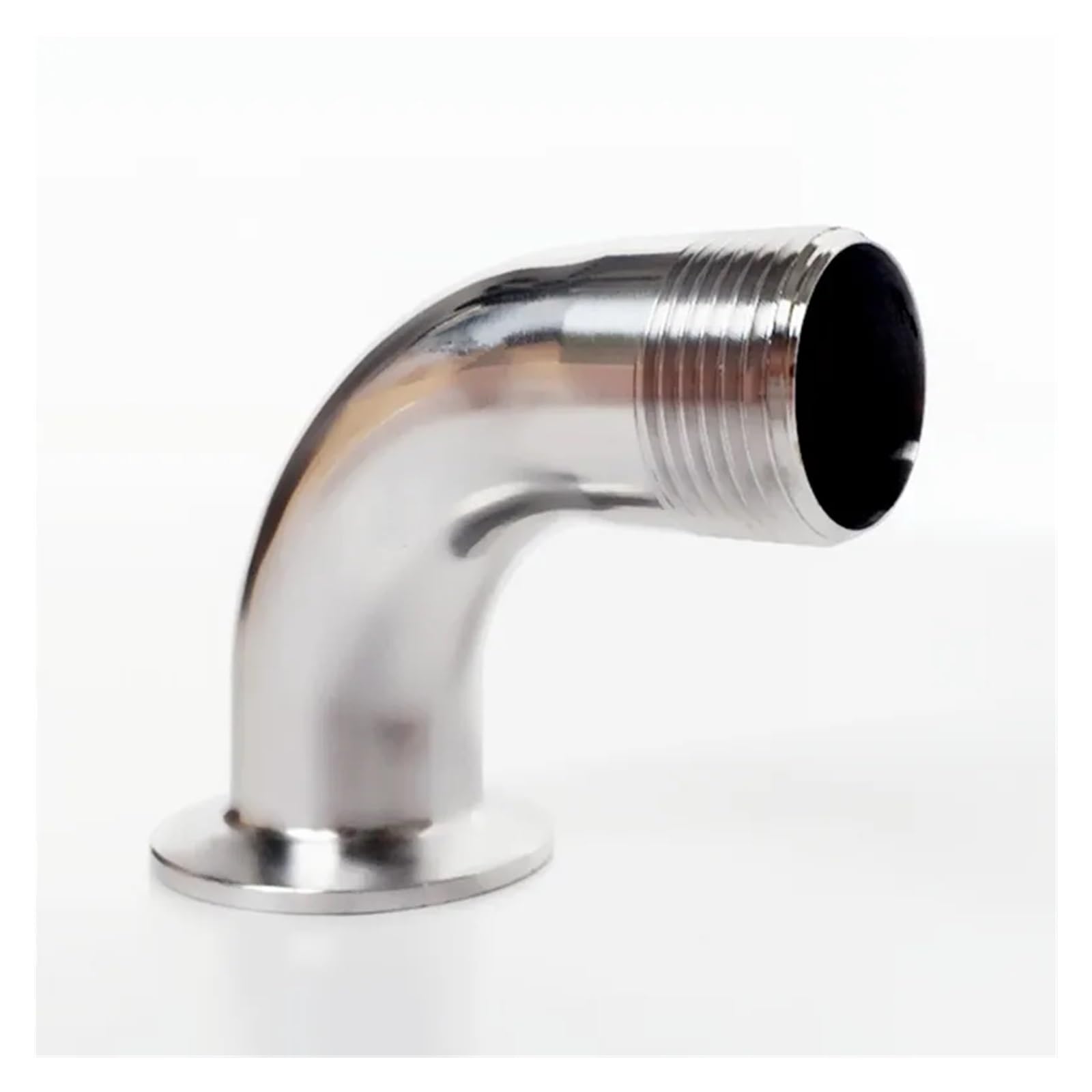 Accesorio de tubería roscado Macho BSP de 1/2'' a 2'' (DN15-DN50), Codo de 90 Grados, Abrazadera Triple de 1,5'', Casquillo de 50,5 mm(DN40OD64)