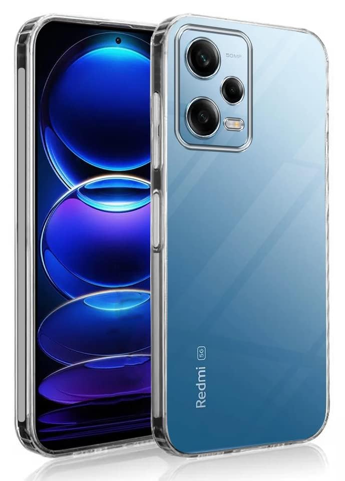 Jkobi Back Cover for Xiaomi Redmi Note 12 Pro 5G (Silicone Clear Shockproof Case with Camera Protection | Soft and Flexible | Transparent) (B0CC9P9VRR) Amazon Price History, Amazon Price Tracker