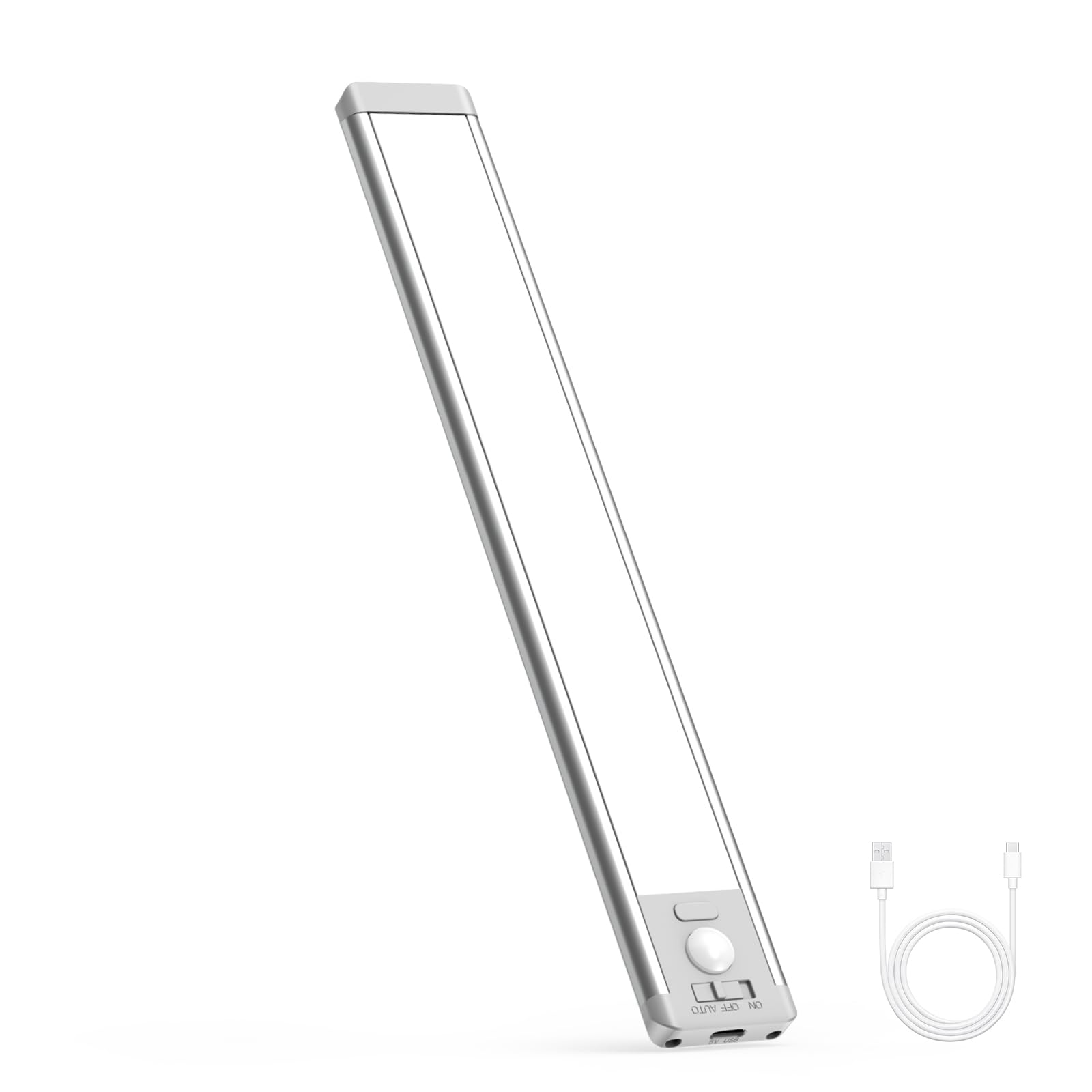 Under Cabinet Light,63 LED Rechargeable Battery Operated Motion Sensor Light Indoor, Magnetic Dimmable Closet Light, Wireless Under Counter Lights for