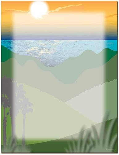 Miniatura 3 de Shoreline - Papel para impresora láser y inyección de tinta con membrete, paquete de 100 unidades