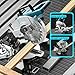 Professional Kapp und Gehrungssäge kompatibel mit Makita 18V Lithium-Akku (On Akku), Ø 210mm Sägeblatt, Kapp-Zugsäge Gehrungssäge mit Laser, 0-45° Schrägschnitte, Tischplatte aus Aluminium-Druckguss
