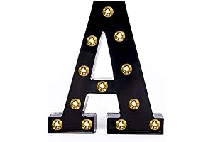 Foaky Black Light Up Letters: The Ultimate Party Décor for Black and Gold Celebrations