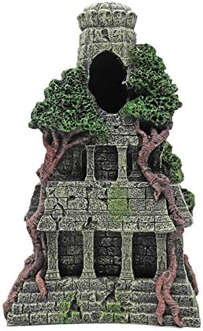 MUYIRTED Aquarium Decoration Buddha Ornaments Large Fish Tank Decoration Cave For Small Fish Reptile Shrimp Reptile Hiding, Fish Tank Ornament 27x15x9.3cm