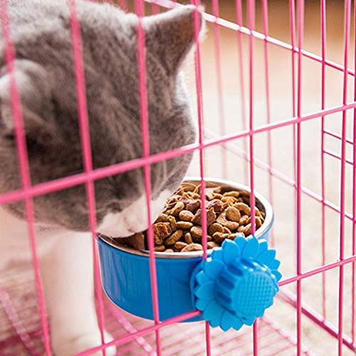 Festnight Tigela de Comida para Animais de Estimação fixa Tigela de Água para Cães Tigela de Água pa