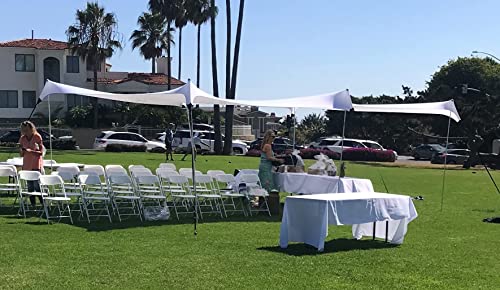 Image of Neso Party Tent, 8 Ft Height, 11X22 Ft, 23 Pounds, Canopy Event Tent for On and Off The Beach (White)