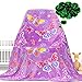 Butterfly Blanket Glow in The Dark Blanket Gift for Girls, Toys for 1 2 3 4 5 6 7 8 9 10 Year Old Girls Birthday Gifts Butterfly Blanket Gifts for Adults Kids,Soft Warm Fuzzy Kids Throw Blanket