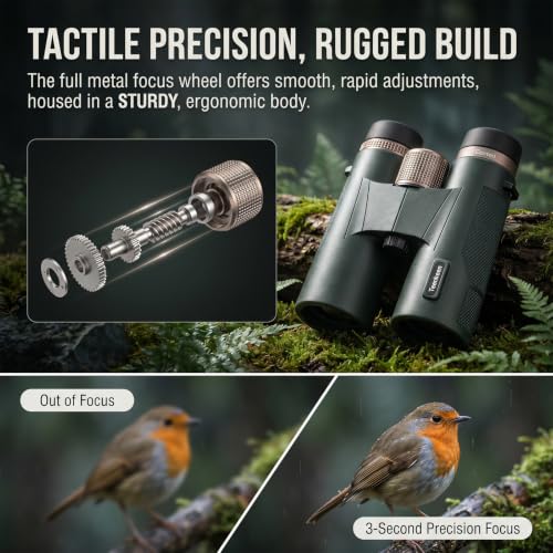Binoculares 12x42 con Clip para Teléfono y IP67 miniatura 4