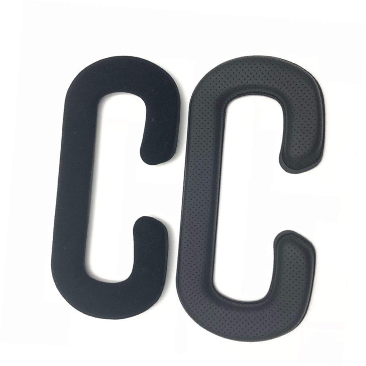 KALLORY 2pcs Sponge Face Cushion Cover for Pu Leather Replacement Pads for Vr Headset Comfortable and Breathable Design for Extended Gaming Sessions