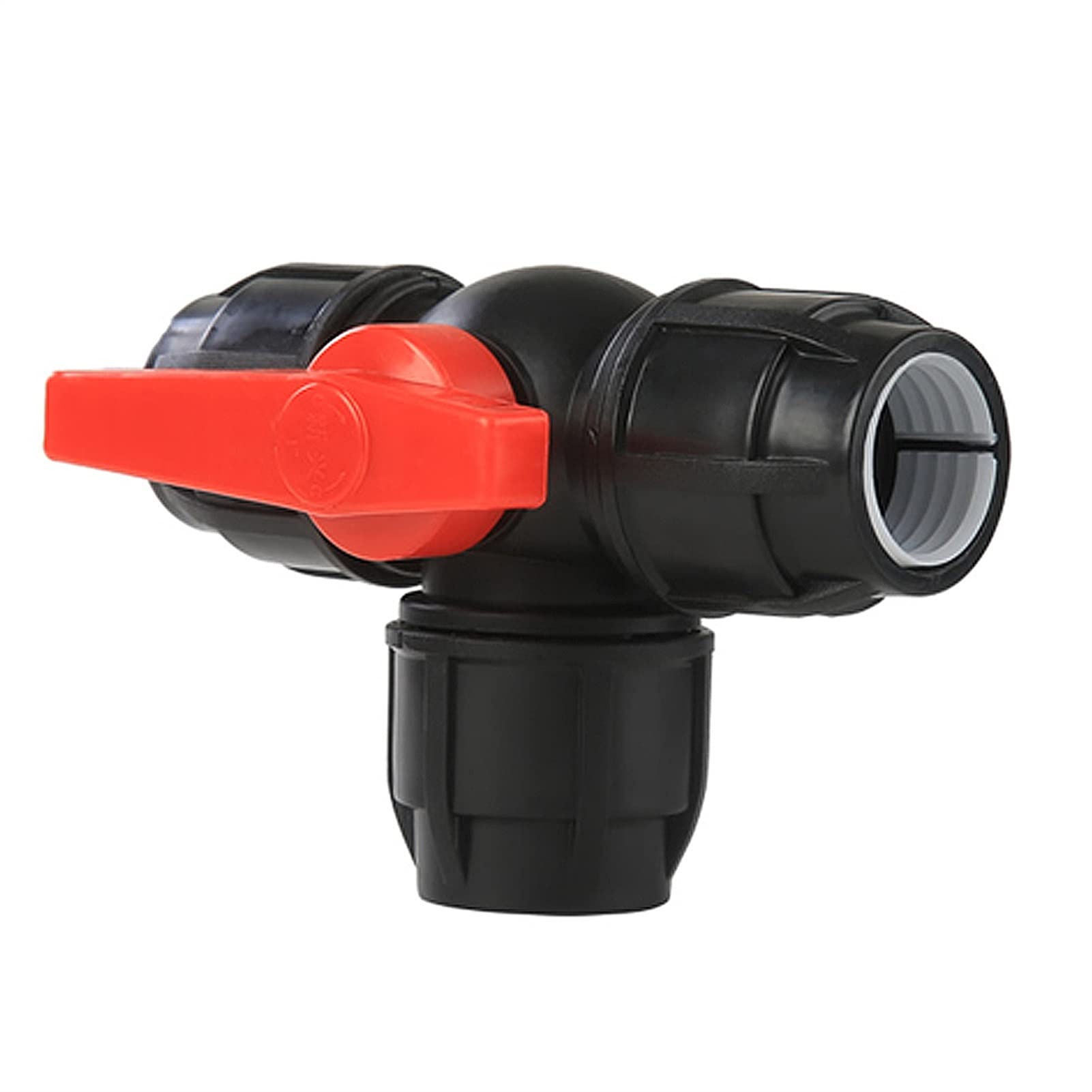 Genérico 1/2 "3/4" 1 "válvula de Bola de plástico de 3" 2 ", Tubo de conexión rápida T-Type PE unión rápida 20/25 / 32/40 / 50 / 63mm Accesorios para Herramientas
