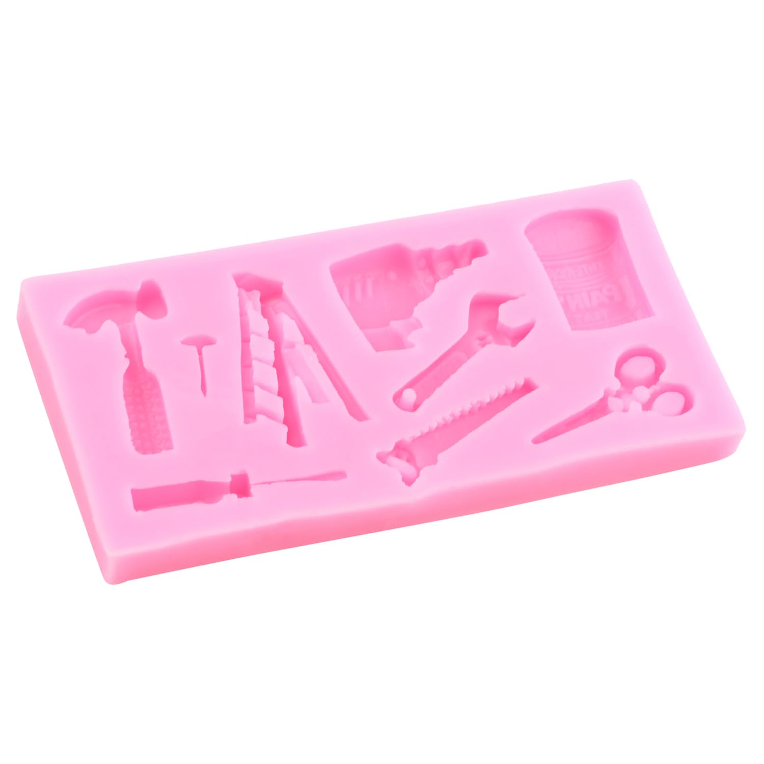 XMOLDNMS Outils de construction Moules en silicone Outils à main Moule à chocolat Marteau Clé Moule pour décoration de gâteau Décoration Cupcake Pâte Bonbons Pâte polymère argile XMOLDNMS Outils de construction Moules en silicone Outils à main Moule à chocolat Marteau Clé Moule pour décoration de gâteau Décoration Cupcake Pâte Bonbons Pâte polymère argile