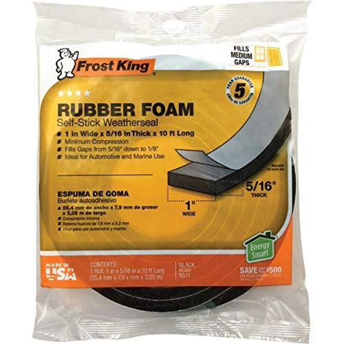 Rubber Foam Weatherseal Self Stick Tape Weather Strip Tape 1