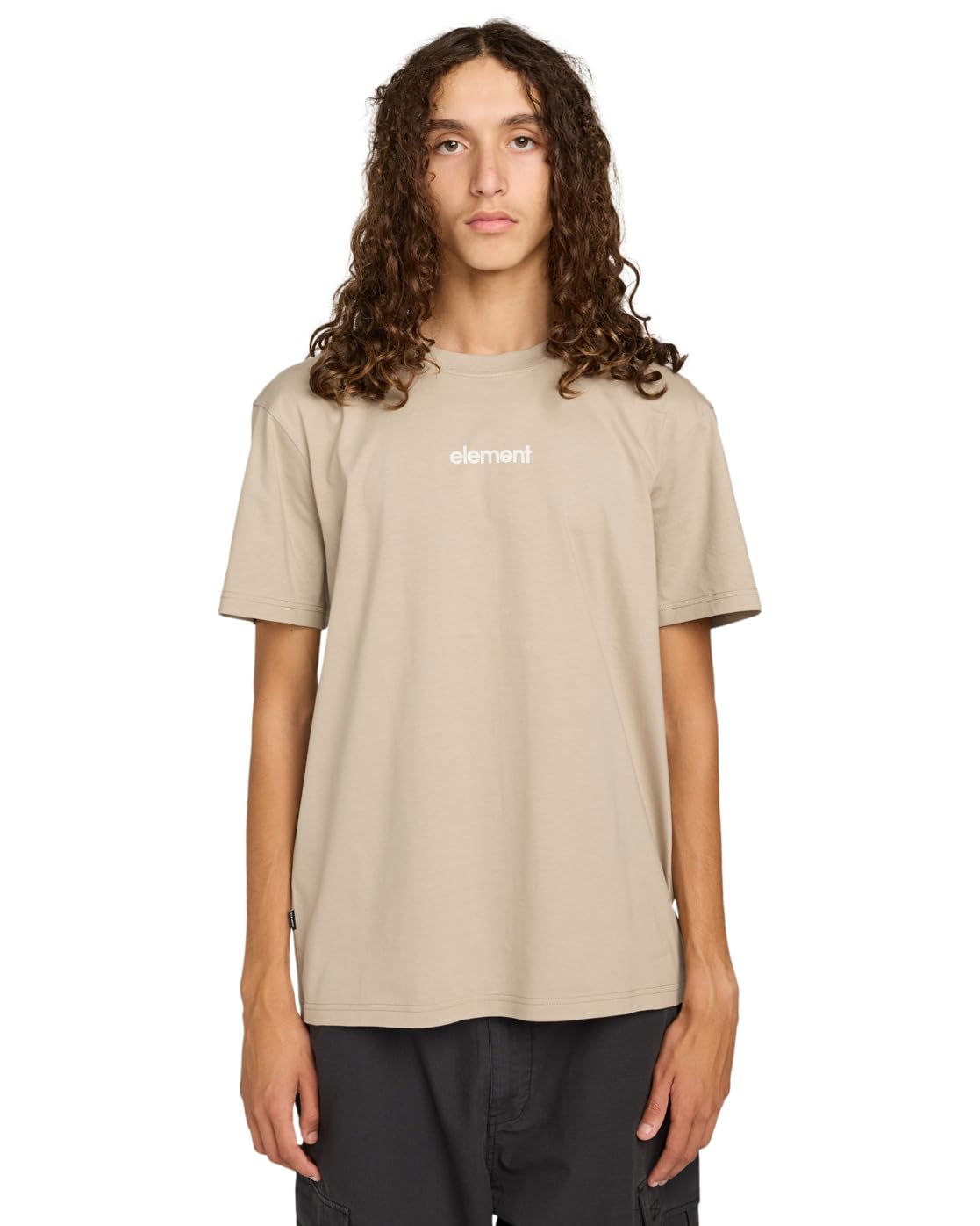 Element Lowcase Bp - Short Sleeve T-Shirt - Men - Beige.