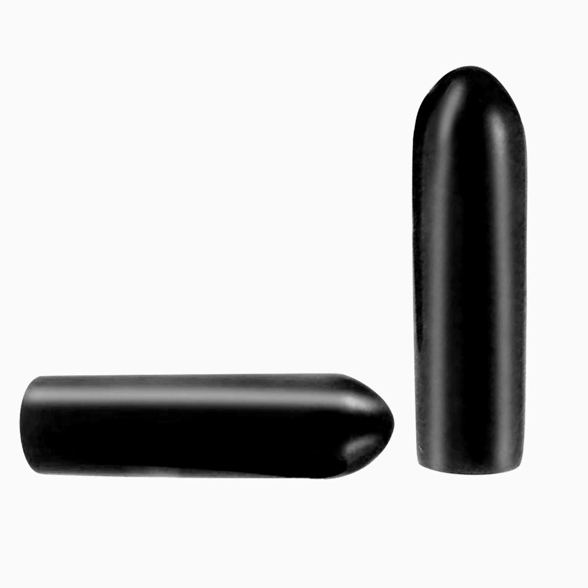 100 Pcs Screw Thread Protectors, Inner Dia 2.5mm PVC Rubber Round Tube Bolt Cap Plastic End Cap Cover Black Thread Protectors