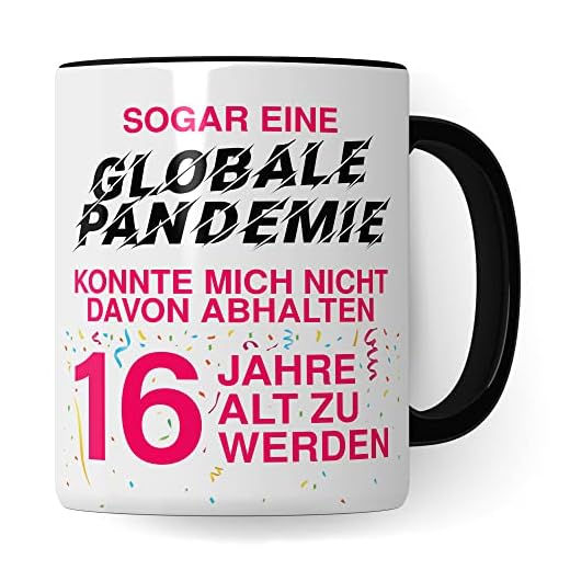 Taza de cumpleaños para niñas, regalo de 16 cumpleaños para niñas, taza de 16 años de edad, taza de café, idea de regalo, taza de café 2007, regalo de cumpleaños, broma 2023