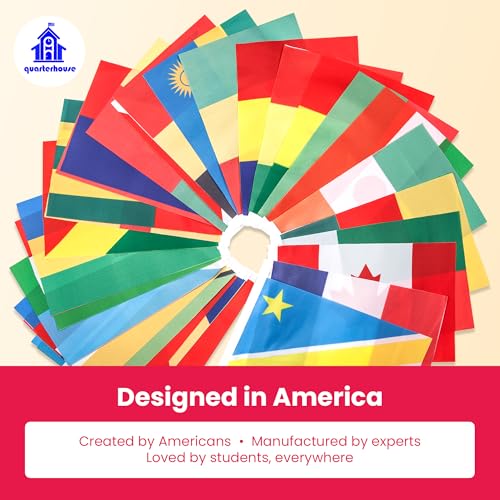 Französische Länderflaggen, 29 frankophone Länder, 29 Stück, Polyester, 20,3 x 30,5 cm