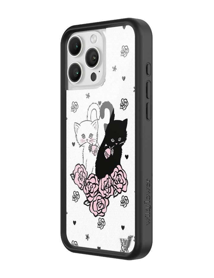 Image of Wildflower Cases - Compatible with iPhone 16 Pro Max | Protective Bumper, 6.5ft Drop Test Certified, Women Owned Small Business | Kittens