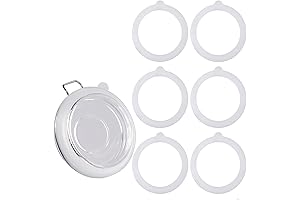6Pcs 4.5 Inch Silicone Replacement Jar Seals