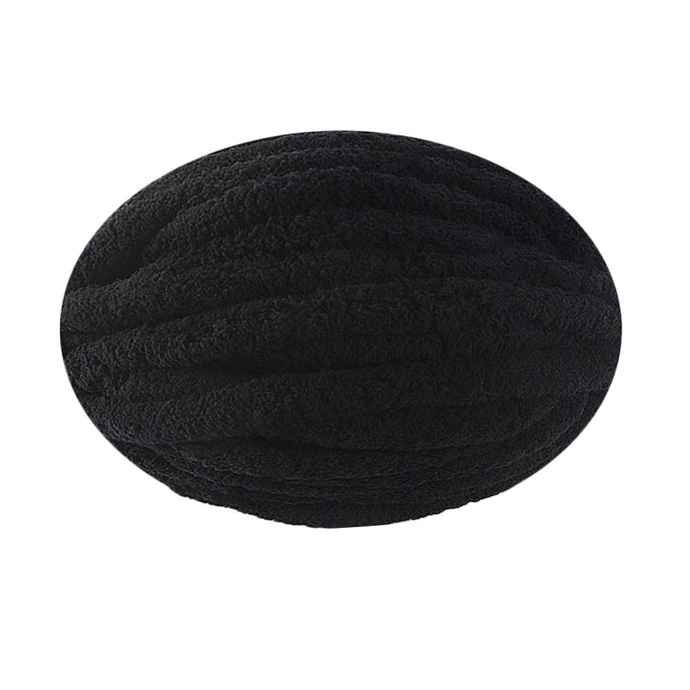 Włóczka Super Chunky Yarn, Włóczka gruba, 2 sztuki, 250 g, wielokolorowa, do robienia na drutach i szydełkowania(Black)