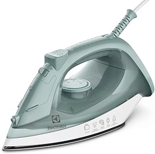 Ferro de passar seco e vapor Electrolux base antiaderente vapor vertical extra 1200W cabo 1,35m VERDE ESI11 127v - Produto em review com 4.6 estrelas e 2.400 avaliações