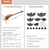 VEVOR Pipe Tube Bender, 3/8 to 1 OD Manual Pipe Tube Bender with 7 Bending Dies, 180 Copper Aluminum Pipes Bending Tools for HVAC Air Conditioning Refrigerator Auto Repair