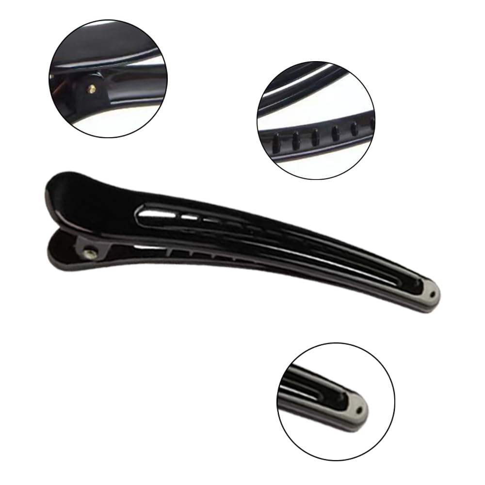 Aeuezxx Fermagli per Capelli Professionali, 6 Pezzi Fermagli per Capelli a Becco D'anatra, Capelli Styling Clip per Capelli, Forniture per Parrucchieri