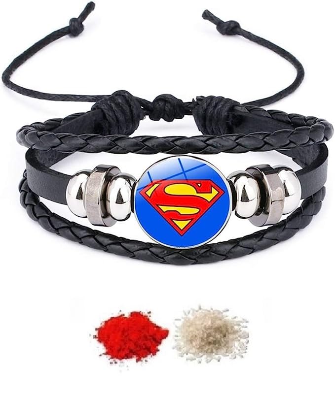 El Regalo 1PC Superhero Kids Marvel Theme Rakhi with Removable Button for Brother- Kids Rakhi with Roli Chawal, Rakhi Message Card in Rakhi Gift Box for Little Bro (Superman) (B0CBMNNHLF) Amazon Price History, Amazon Price Tracker