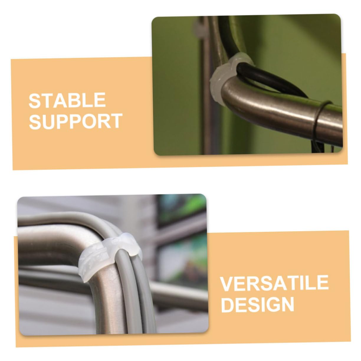 VANZACK 1 Set Lighting Accessories Cable Holder Speaker Wire Clips Clear Cord Mounting Clips Wire Clips for Cords LED Light Clips Rope Light Clamp Cord Clips Wire Holders for Cords