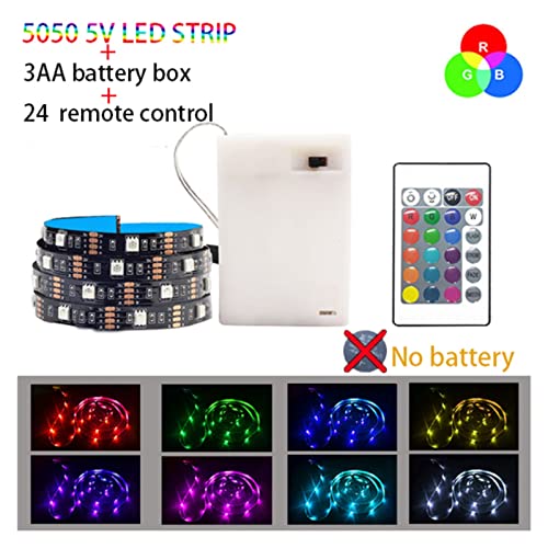 Tira de luces LED 5050 RGB con alimentación USB para una iluminación de fondo uniforme 3