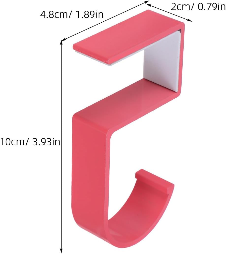 VOSAREA 4 Pack Under Desk Purse Hooks for Tables, Office Bag Holders image 2