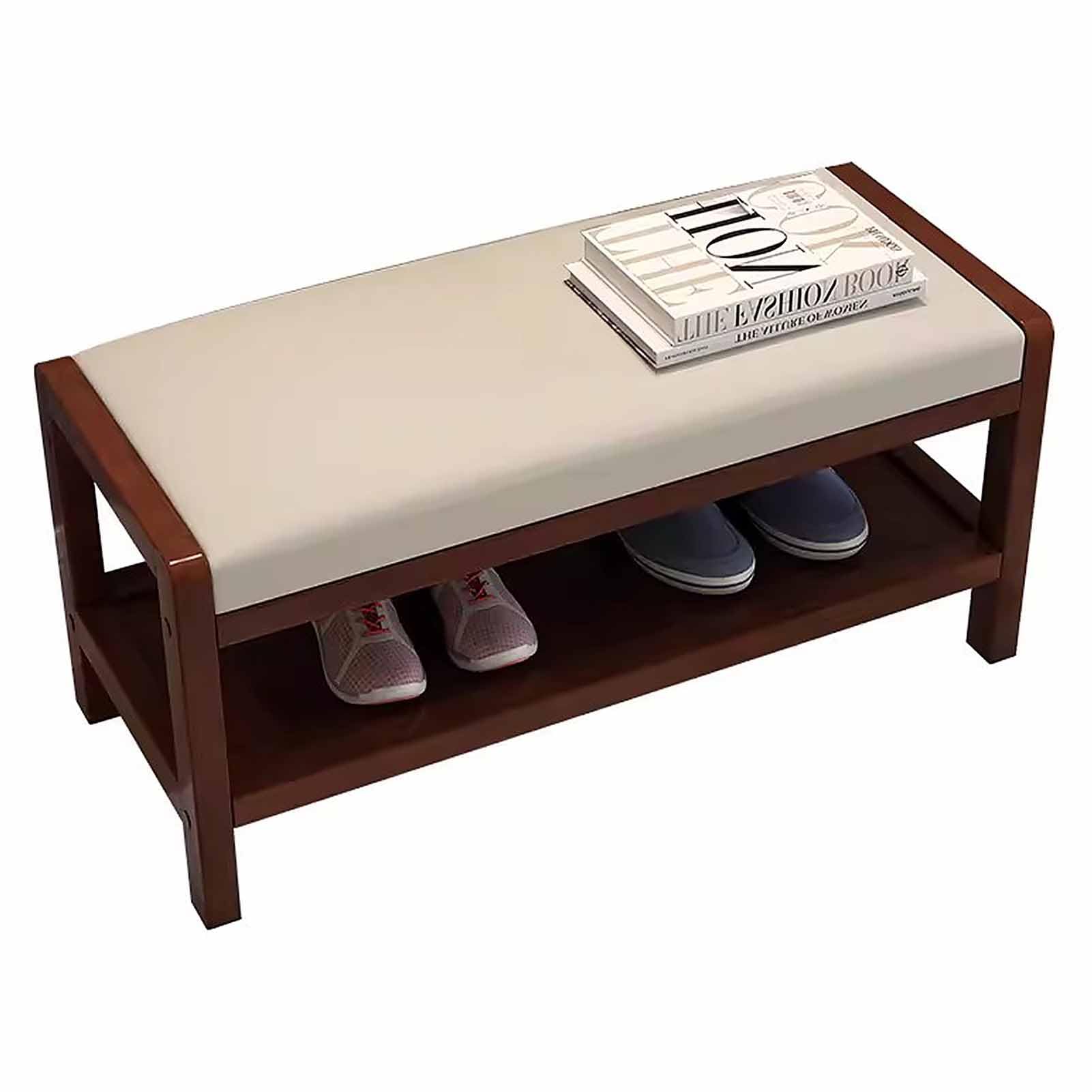 Banc à chaussures entrée bois pour en finir avec le désordre du couloir et du salon