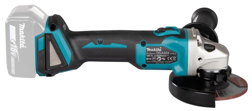 Makita DGA504Z Smerigliatrice Angolare Batteria LXT 18V 125 mm 8 500 min⁻¹ Makpac